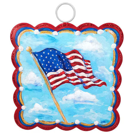Hamilton Waving Flag Scalloped Mini Art