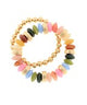 Madison's Exclusive | Two Row Color Rondelle Beaded Bracelet