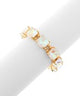 Madison's Exclusive | Cushion Cut  Glass Stone Bracelet