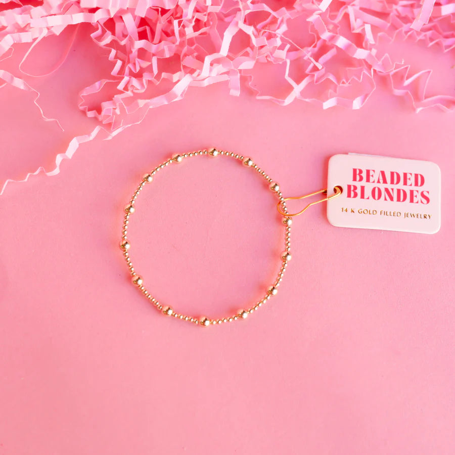 Beaded Bracelet | June Bracelet in Gold