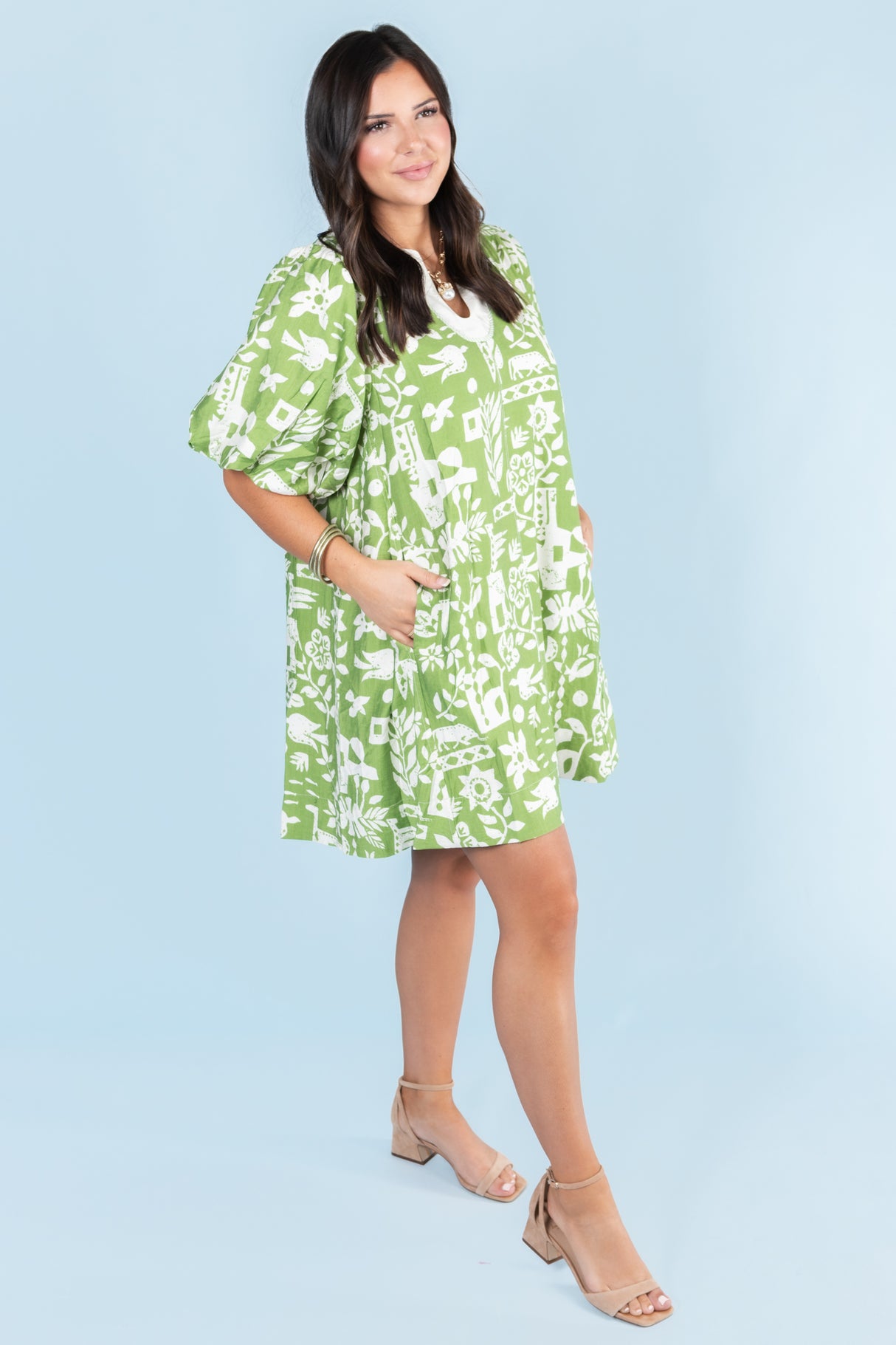 The Abstract Print Tunic Dress
