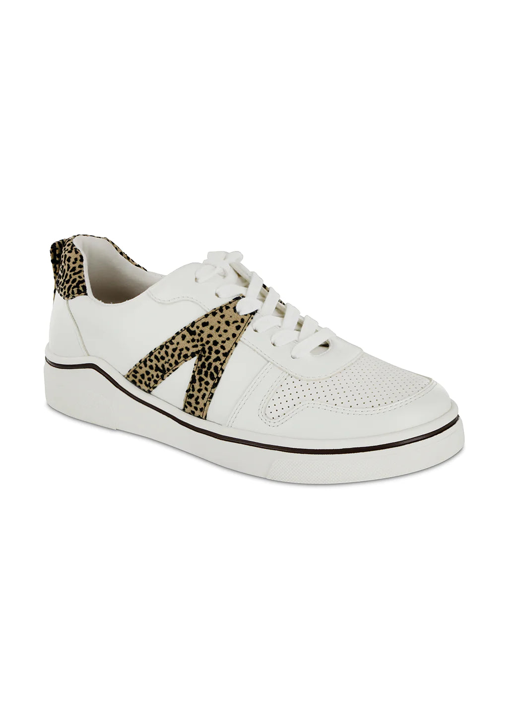 MIA Shoes | Alta - White Cheeta (Final Sale)