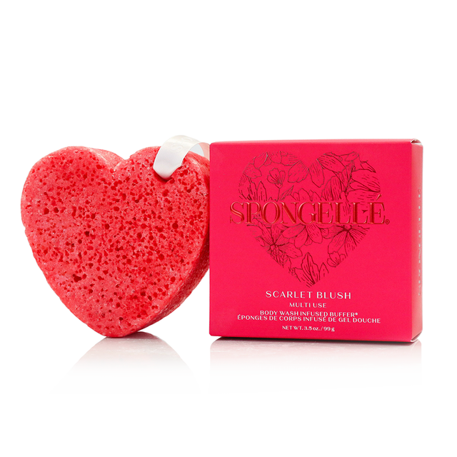 Spongelle | Scarlet Blush - Heart Buffer
