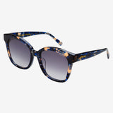 Freyrs | Amber Acetate Womens Cat Eye Sunglasses - Blue
