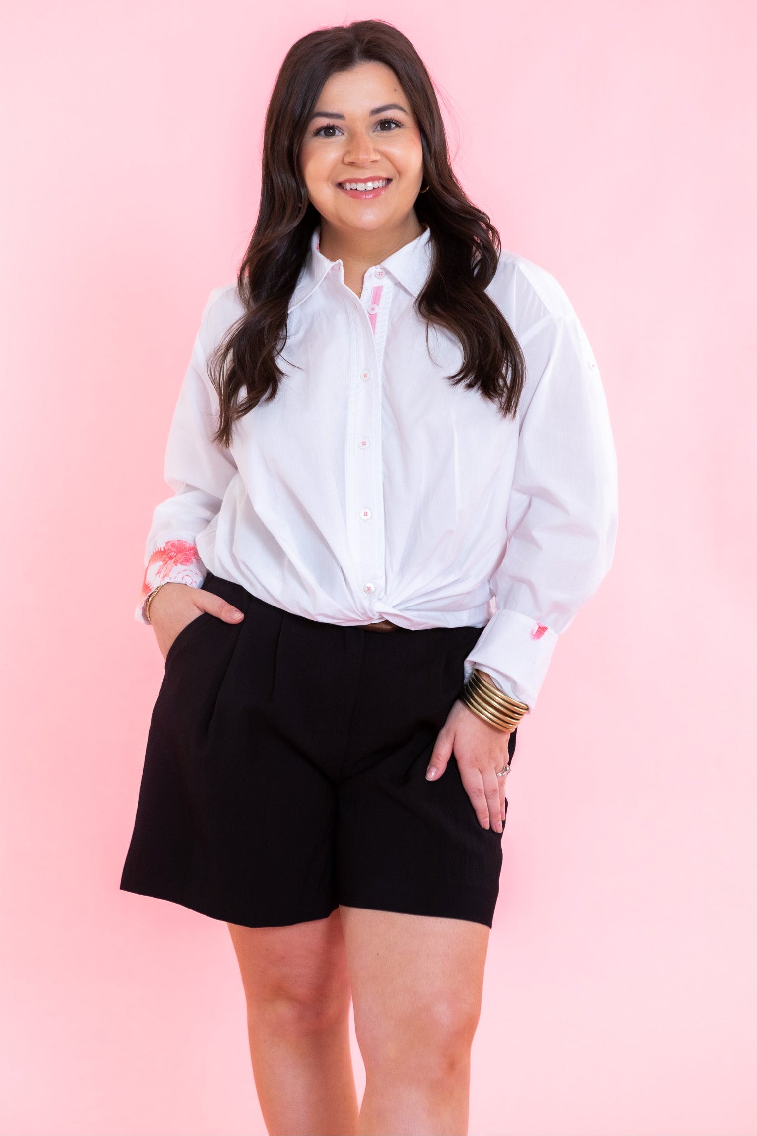 Dizzy Lizzie | Antiqua Cropped White Shirt