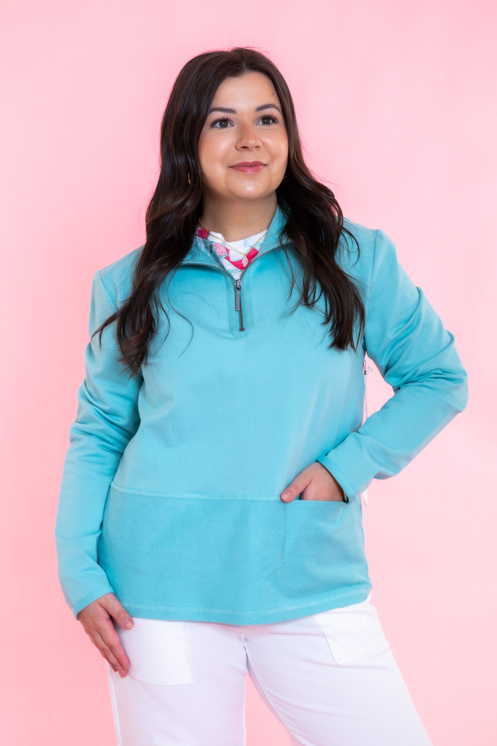 Ocean Front Terry Cozy Quarter Zip