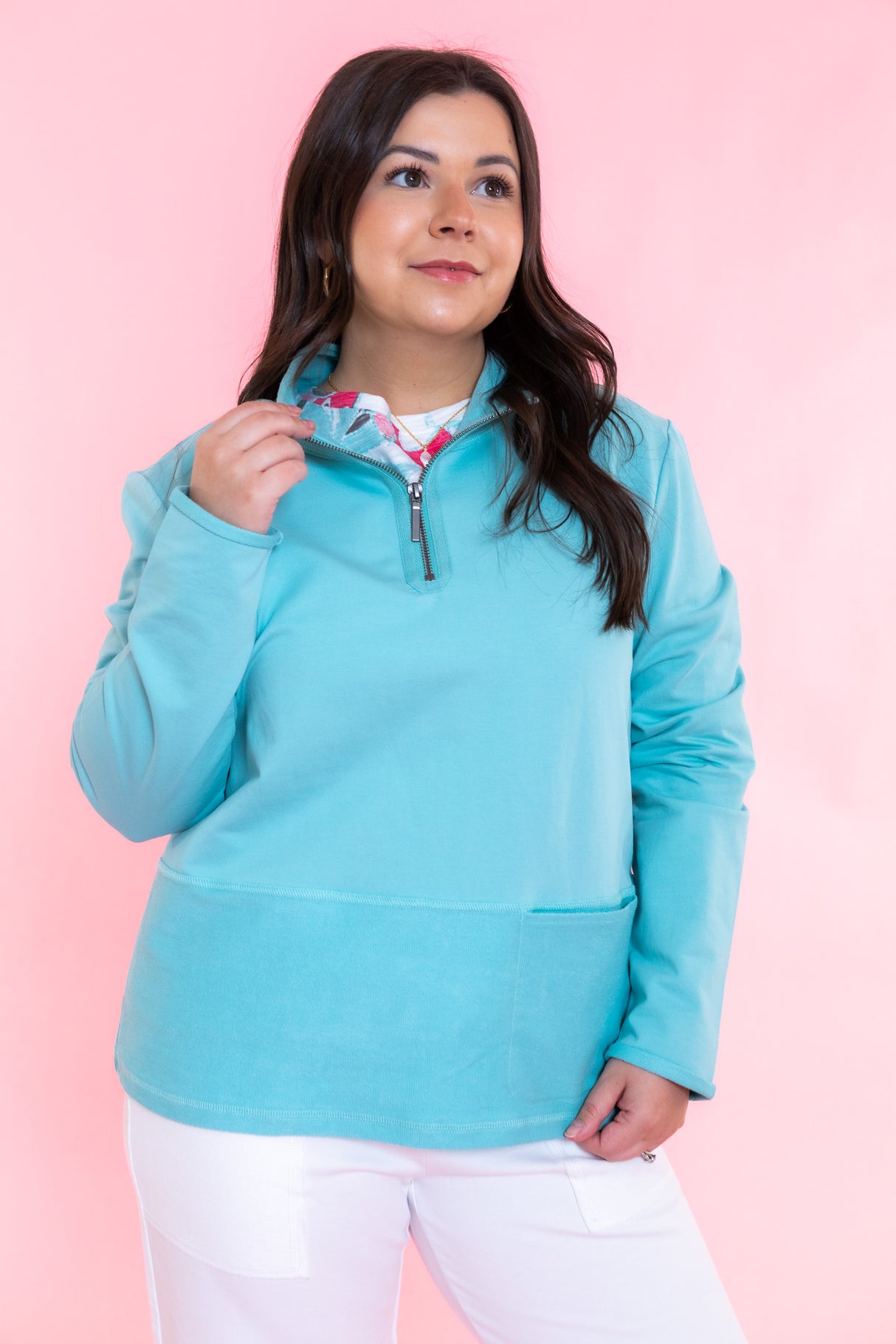 Ocean Front Terry Cozy Quarter Zip