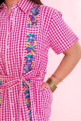 Ivy Jane | Dominga Pink Check