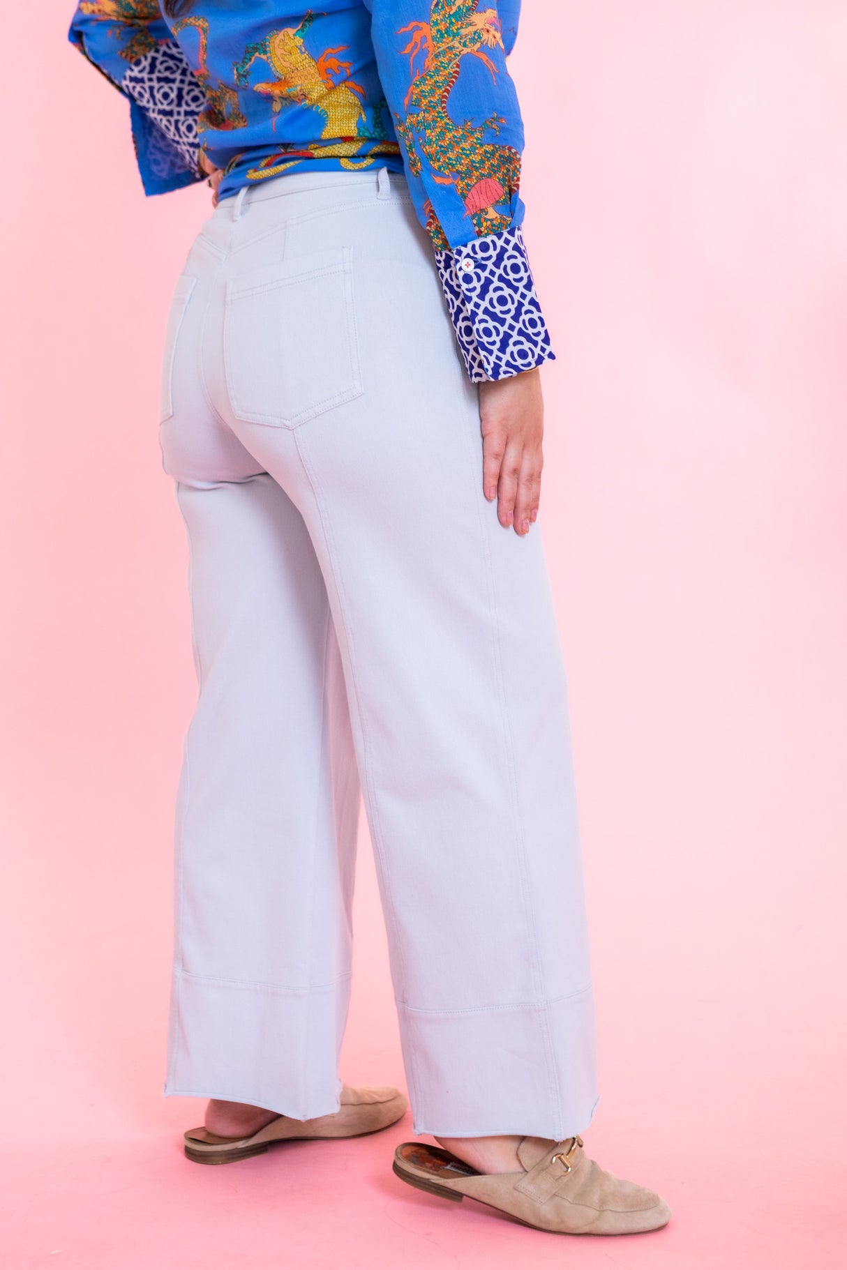 Comfort Knit Denim Crop Jean