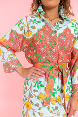 Uncle Frank | Bordered Shirt Dress