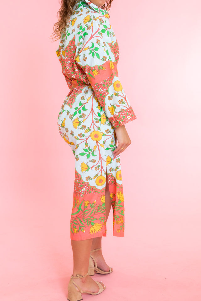 Uncle Frank | Bordered Shirt Dress