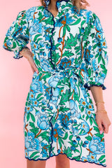 Ivy Jane | Scalloped Front Print Dress