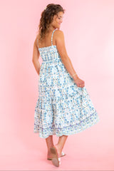 Floral Print Spaghetti Strap Dress