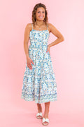 Floral Print Spaghetti Strap Dress