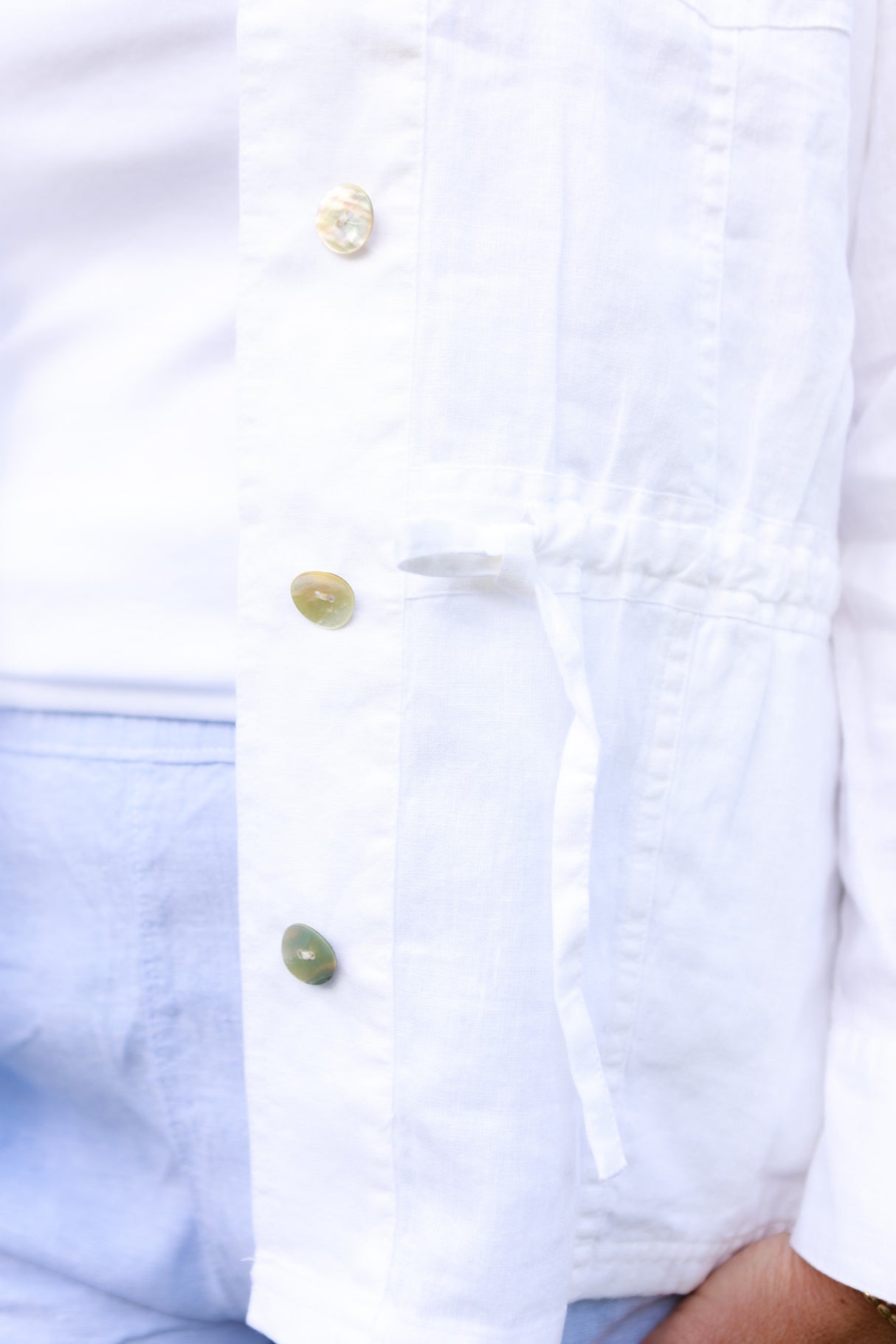 Linen Flora Jacket