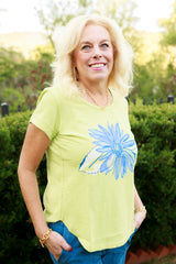 Escape | Destination Sunflower Cuff Sleeve Tee