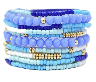 Multi Row Stretch Color Bracelet