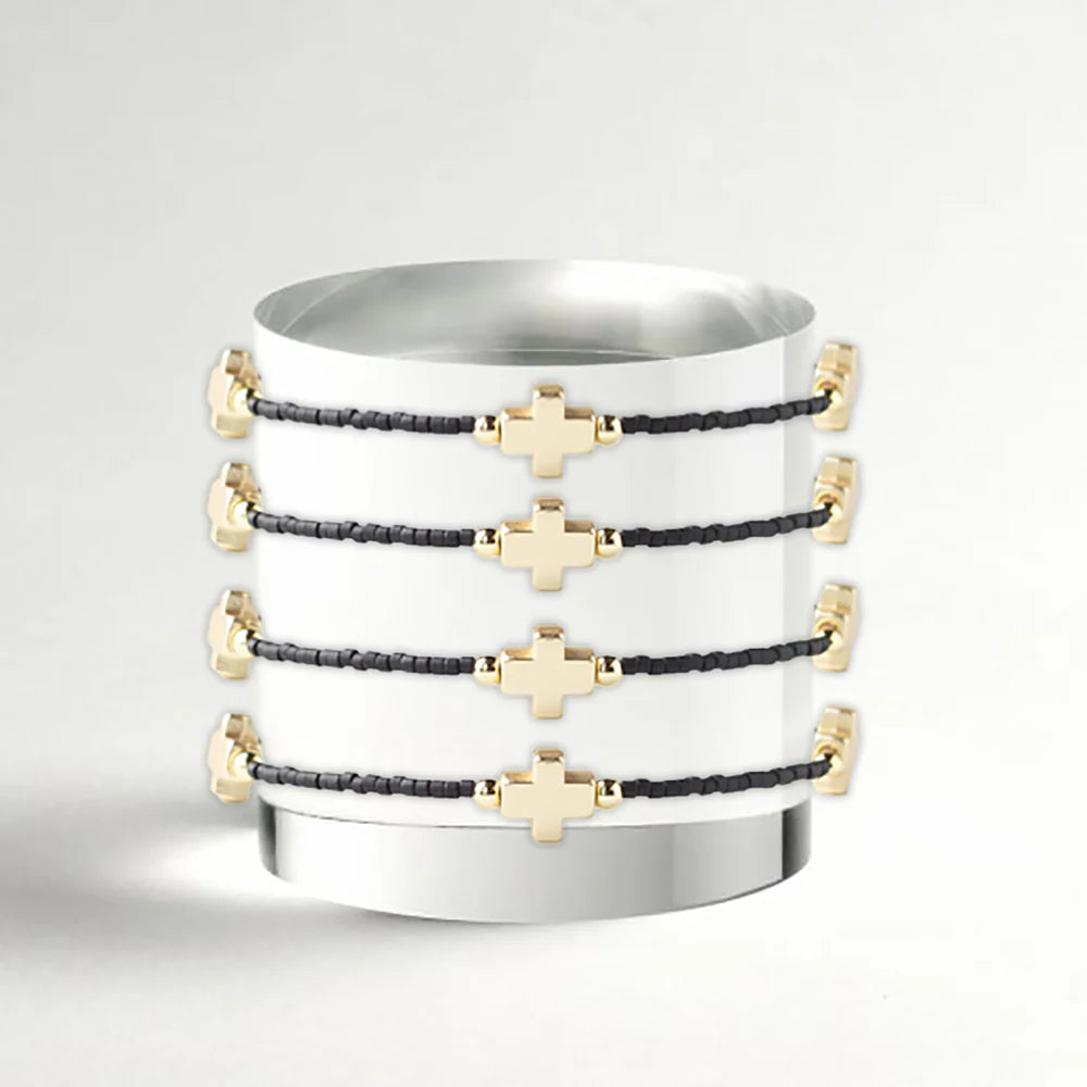Lenny & Eva | Faithful Bangle-Black