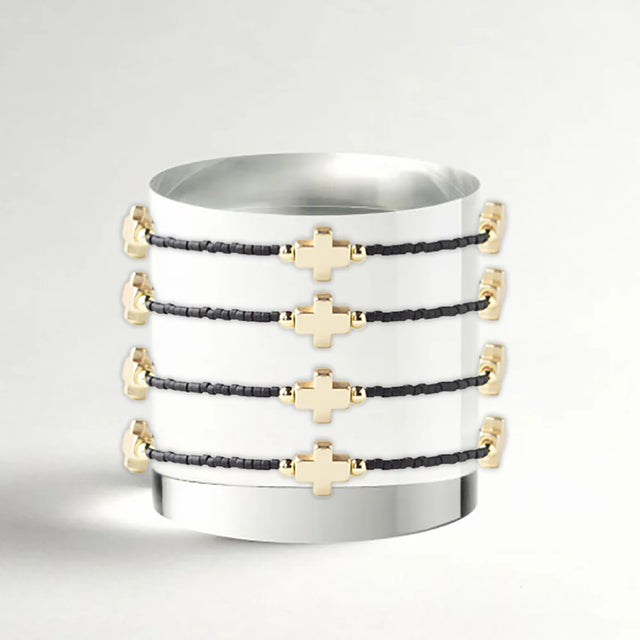 Lenny & Eva | Faithful Bangle-Black