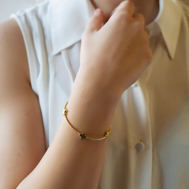 Lenny & Eva | Faithful Bangle-Gold
