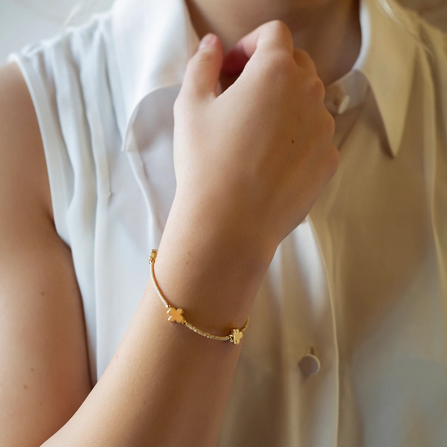 Lenny & Eva | Faithful Bangle-Latte