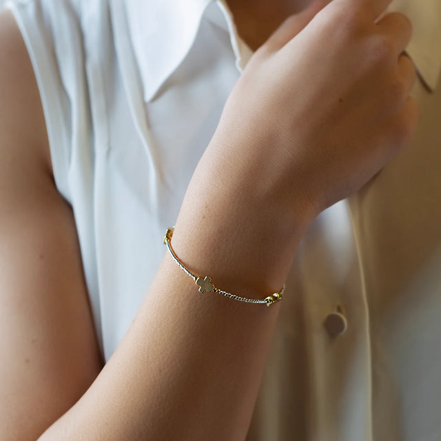 Lenny & Eva | Faithful Bangle-Silver