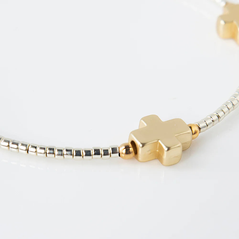 Lenny & Eva | Faithful Bangle-Silver