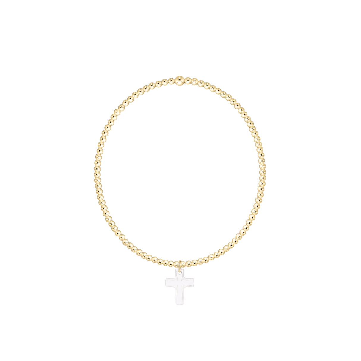 Enewton | Classic Gold 2mm Bracelet Blessed Crystal Charm
