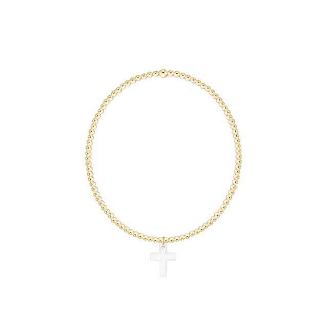Enewton | Classic Gold 2mm Bracelet Blessed Crystal Charm