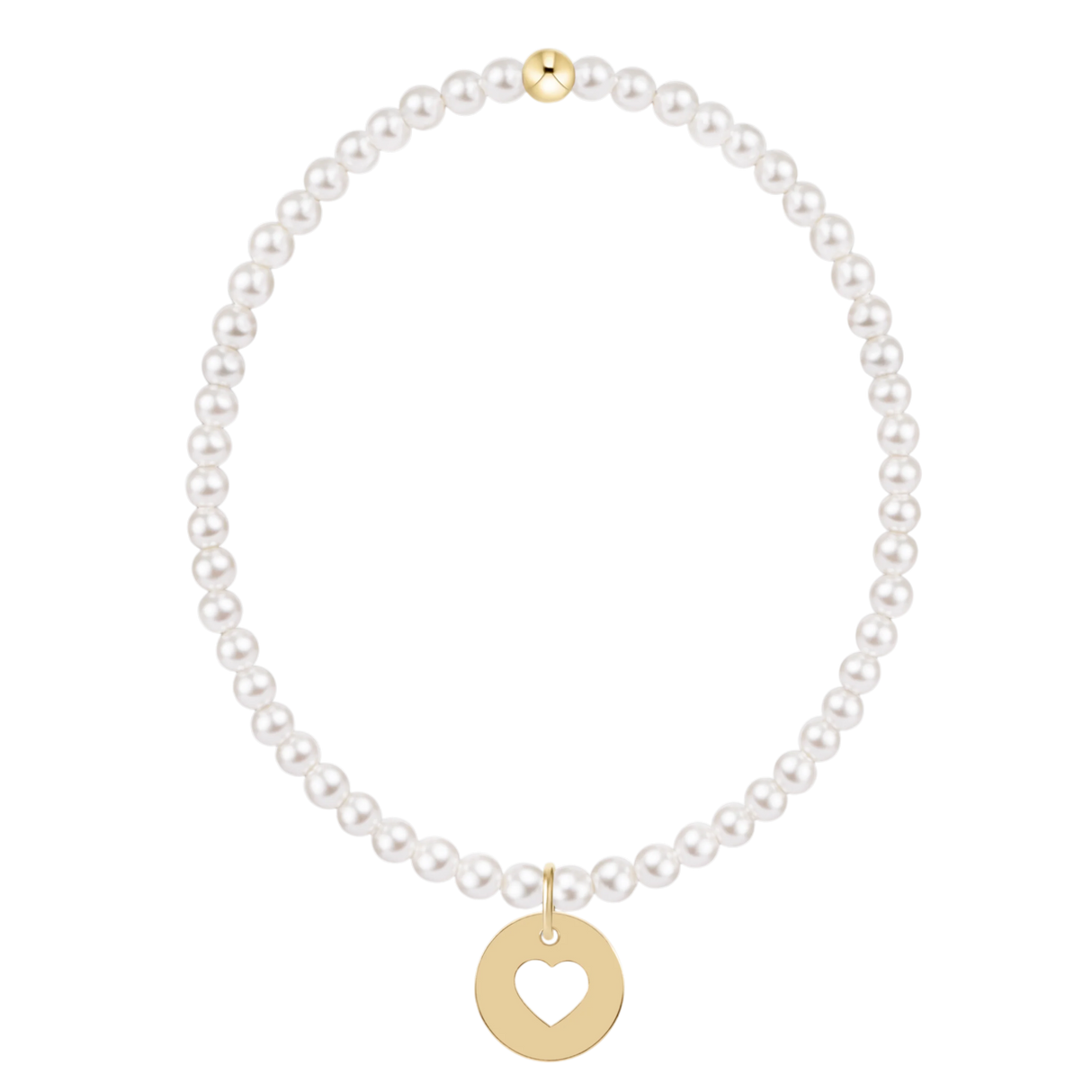 Enewton | Classic Pearl 3mm Bracelet | Love Gold Disc