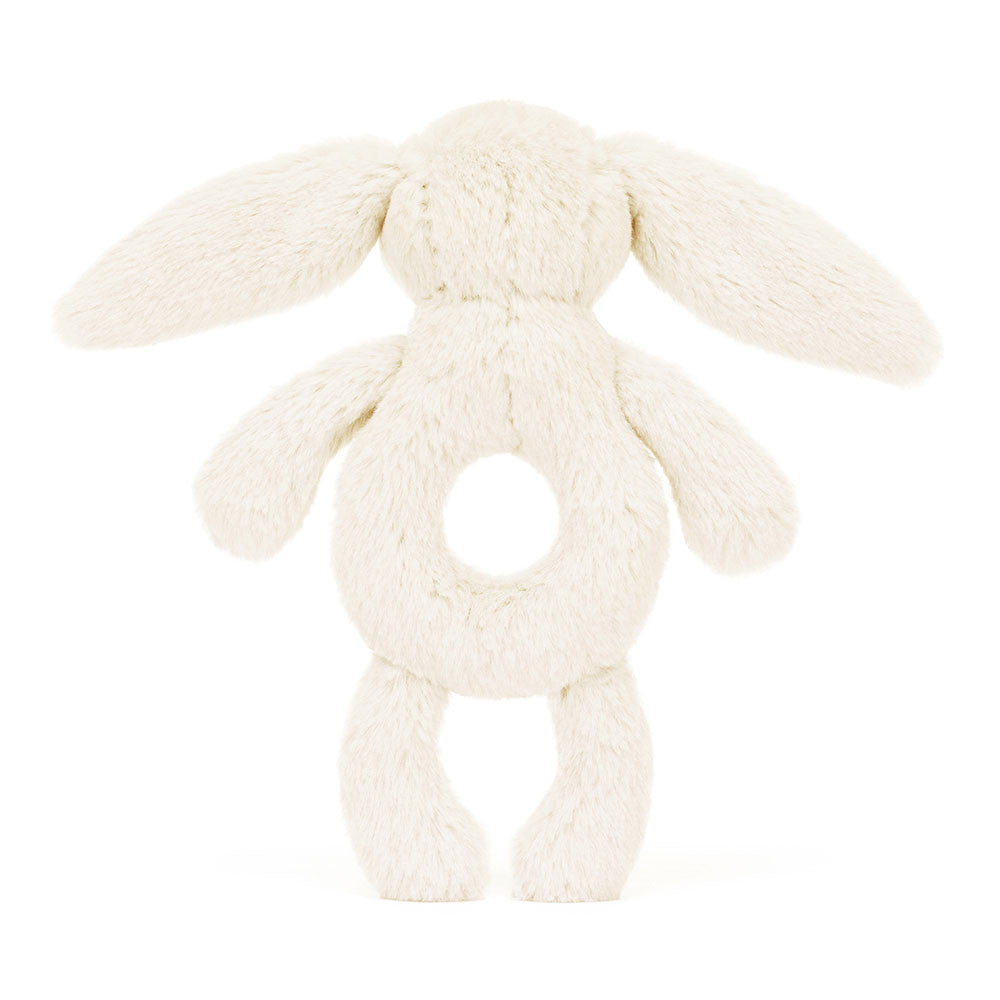 JellyCat | Bashful Bunny Ring Rattle - Cream