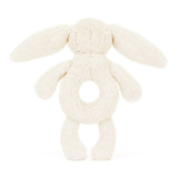 JellyCat | Bashful Bunny Ring Rattle - Cream