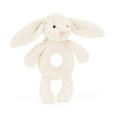 JellyCat | Bashful Bunny Ring Rattle - Cream