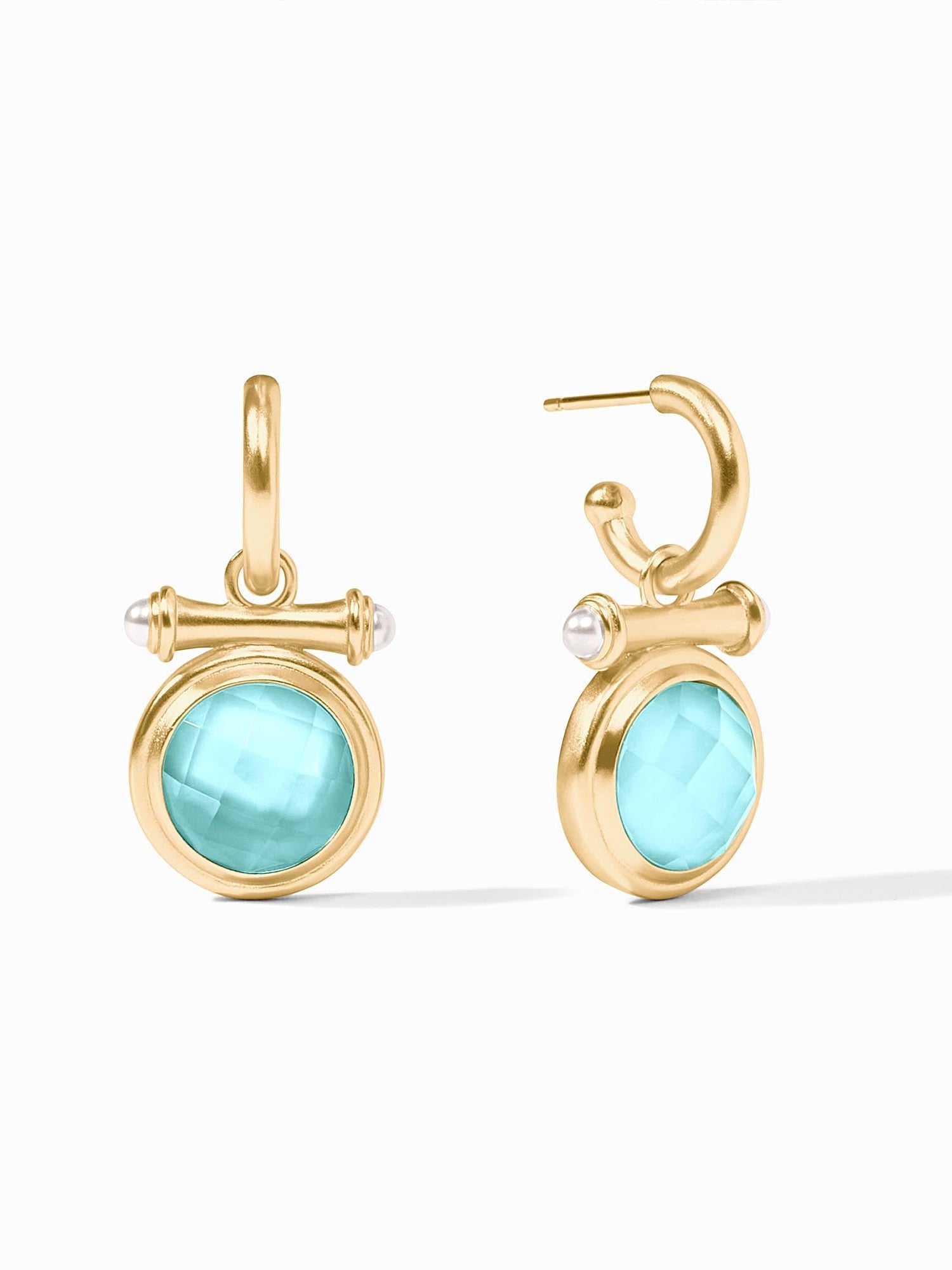 Julie Vos | Bamboo Hoop & Charm Earring
