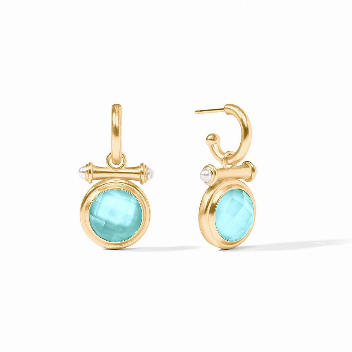 Julie Vos | Bamboo Hoop & Charm Earring