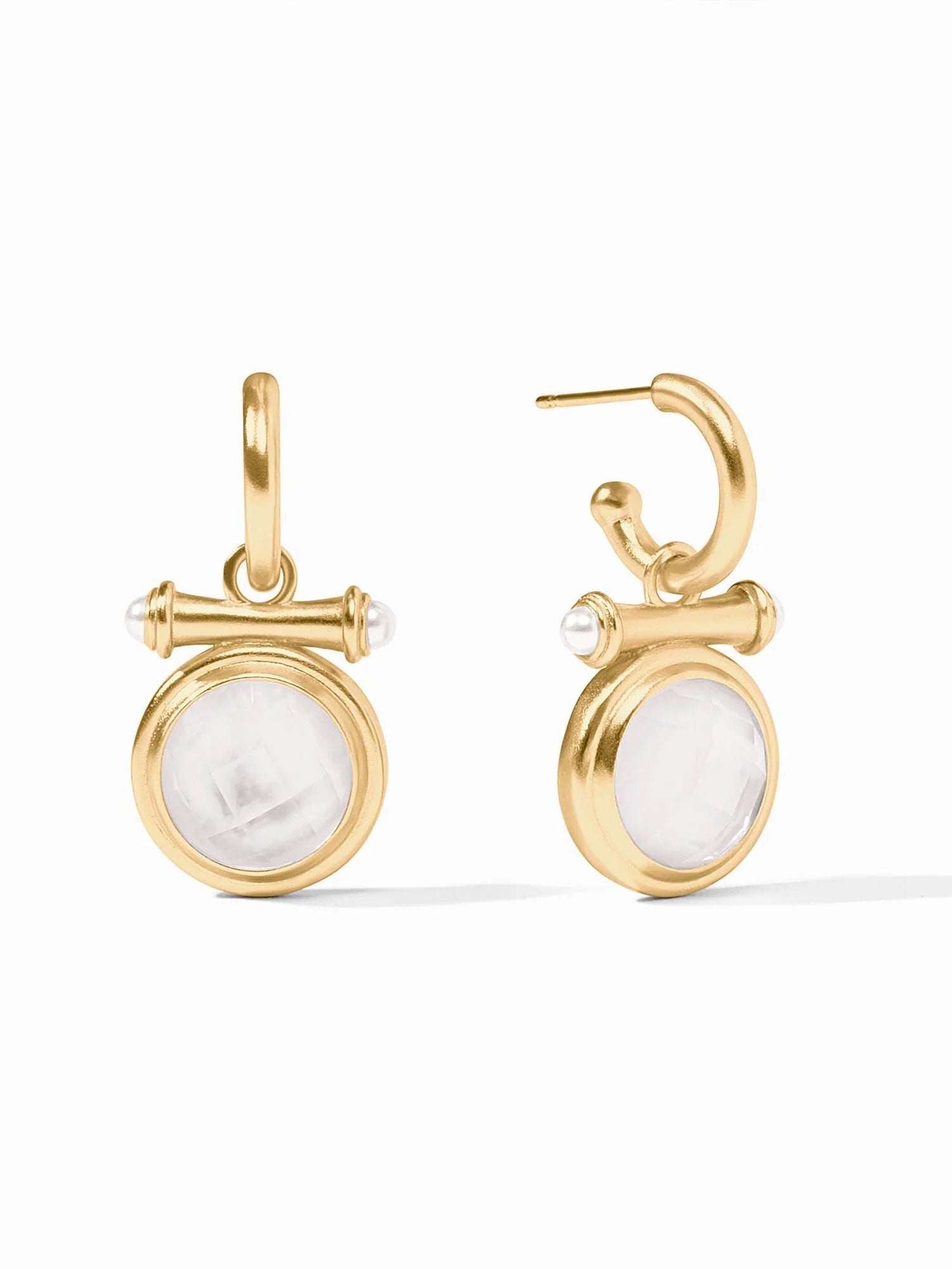 Julie Vos | Bamboo Hoop & Charm Earring