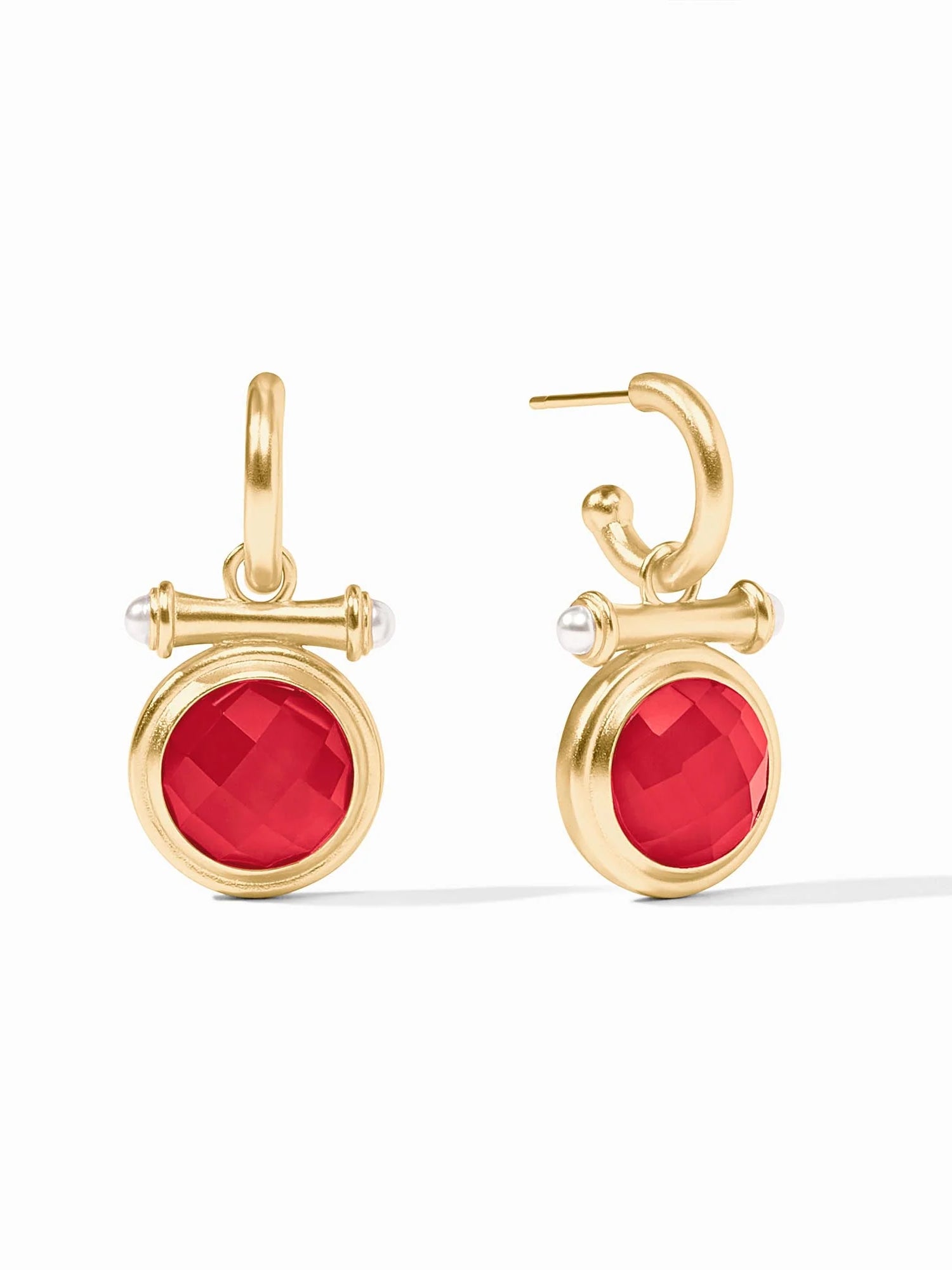 Julie Vos | Bamboo Hoop & Charm Earring