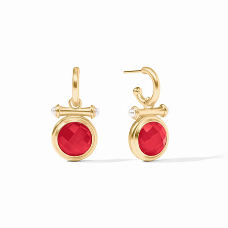 Julie Vos | Bamboo Hoop & Charm Earring