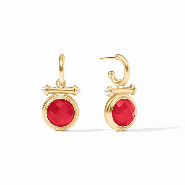 Julie Vos | Bamboo Hoop & Charm Earring
