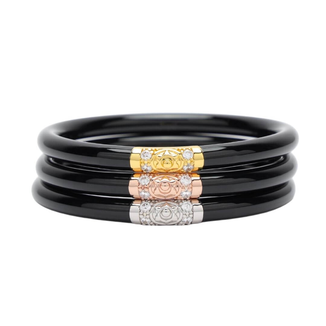 BudhaGirl | Three Kings All Weather Bangles (AWB) - Black