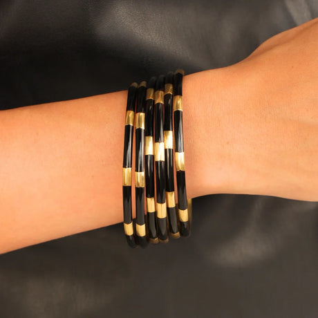 BuDhaGirl | Black Veda Bangles - Set of 6