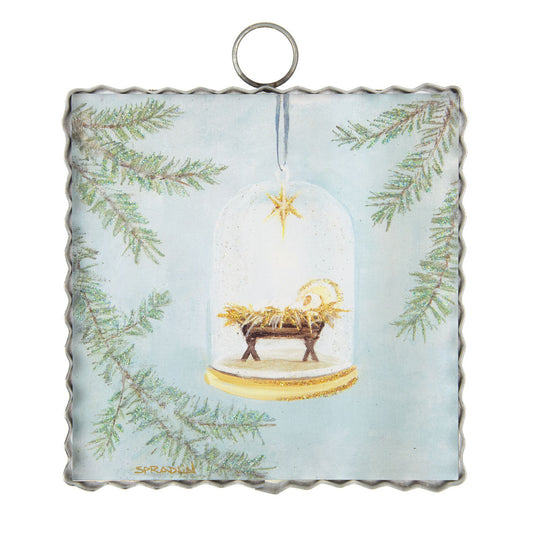 Mini Baby Jesus Ornament Print