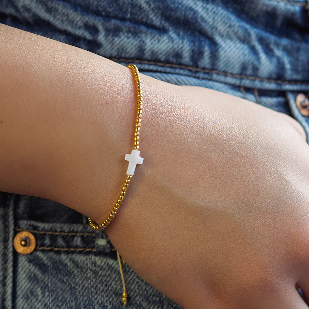Lenny & Eva | Intentions Cord Bracelet-Cross