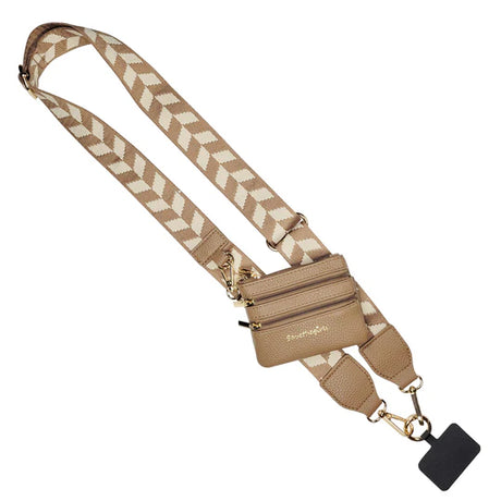 Save The Girls | Clip & Go Strap w/Zippered Pouch Chevron