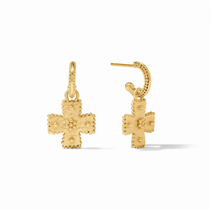 Julie Vos | Canterbury Hoop & Charm Earrings