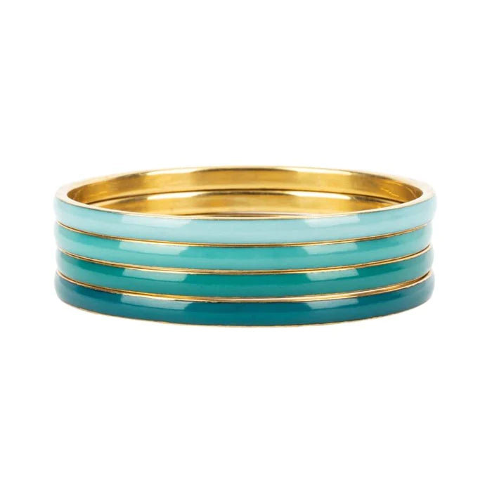 BudhaGirl | Krishna Bangles Set Of 4 - Caribe