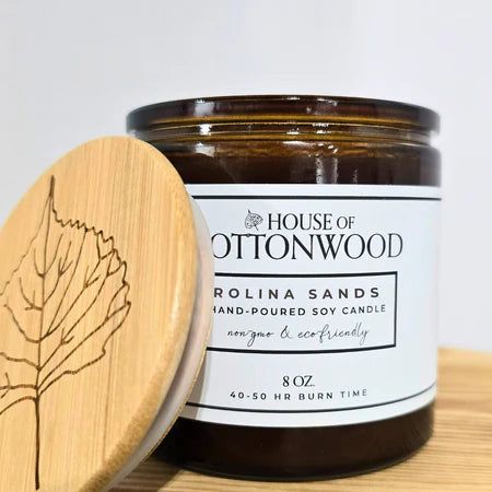 House of Cottonwood | Carolina Sands 8oz Hand Poured Soy Candle