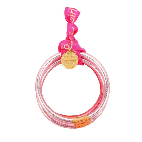 BuDhaGirl | Carousel Pink All Weather Bangles® (AWB®) - Serenity Prayer