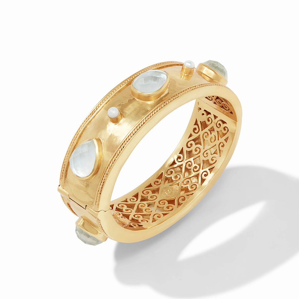 Julie Vos | Cannes Stone Statement Hinge Bangle