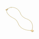 Julie Vos | Catalina X Pavé Delicate Necklace